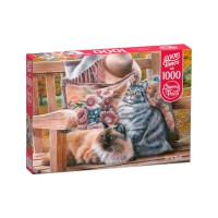 Пазли CherryPazzi Котячі посиденьки, 1000 елементів, 50x70 см, 30585