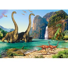 Пазл класичний castorland 60 елементів "динозаври" 32*23 см