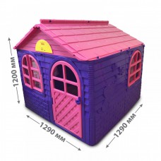 Будиночок дитячий зі шторками, рожевий, doloni (02550/1)