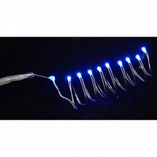 Електрогірлянда yes! Fun led-нитка, 10 ламп, блакитна, 0, 55 м. 1 реж. Миготіння, сріблястий. Пров