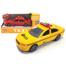 Машина "таксі" інерційна, озвучена, світлові ефекти, у коробці. 2кольори 11, 5*19*9см
