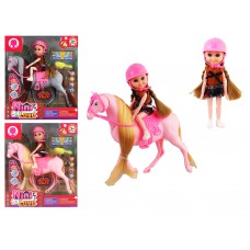 Ляльковий набір "кінна прогулянка", лялька, кінь, аксесуари, в коробці 25*22*9 см