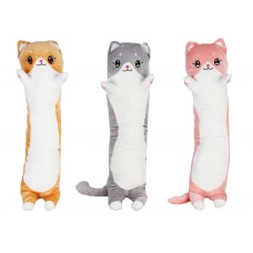М‘яка іграшка “грайливий котик”, висота 94 см, плюшева тканина, застібка