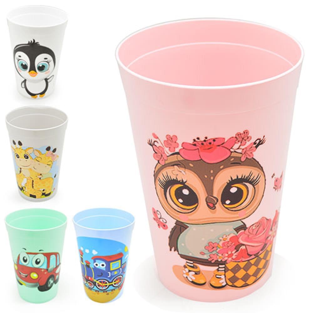 Склянка дитяча "Сонечко" пластик 400мл PB-215 /25/, ціна за 5 шт. //