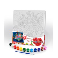 Розпис на полотні Букет, 31x31 см, Сюжет №8, PX-05-08