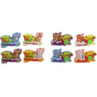 Магніт гумовий Тигр приносить гроші, 8,3×5 см, 10 шт в упаковці