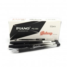 Ручка гелева "Piano" "Galaxy" 0,5мм, чорна, ціна за 12 шт. //