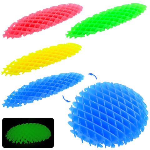 Гра антистрес, 24 см, сітка, світиться у темряві, 4 кольори, 5006