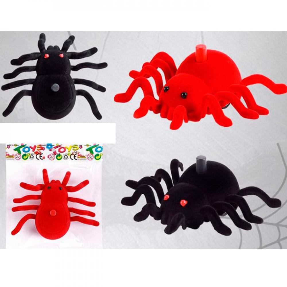 Тварина павук, 11-13см, на запуску/заводний, їздить, 2 кольори, у п/е 16-14-5см /288/