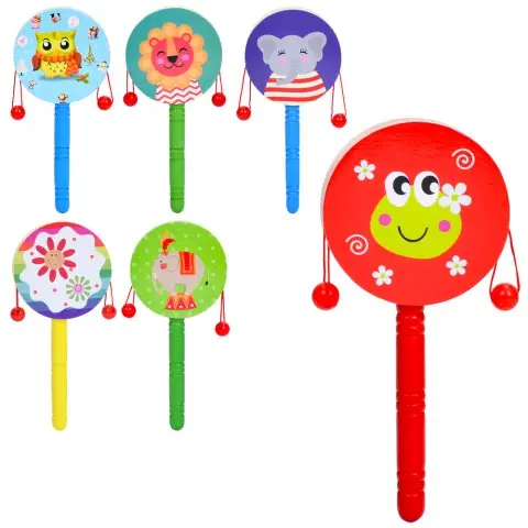 Бубенец деревянный, 16.5 см (в ассортименте)