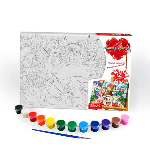 Розпис на полотні Феї 21×31 см PX-06-05