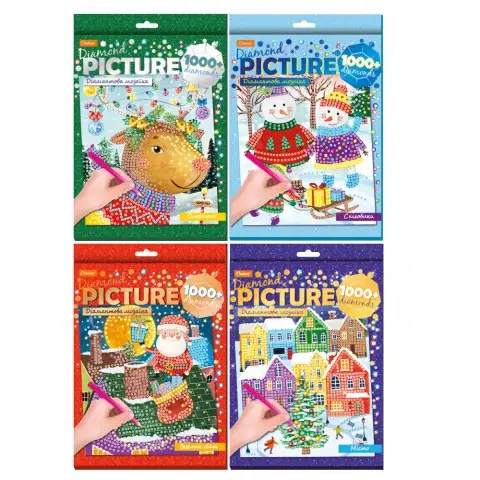 Набір для творчості Діамантова мозаїка Зимова серія (в асортименті) НТ-34