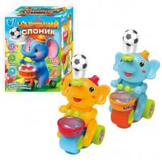 Чарівний Слоник "WToys", 2 кольори, ОЗВУЧ. УКР. МОВОЮ, підсвічування, пісні, колесо вільного ходу, тримає м’яч у повітрі, рухаються ніжки, оминає перешкоди, в кор. /60-2/