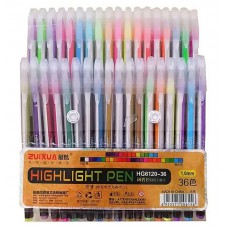 Набір ручок гелевих 36 кольорів HG6120-36