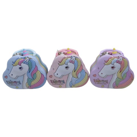 Скарбничка металева Єдиноріг 15×15 см (в асортименті) S-269