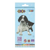 Олівці кольорові Smart Line Собаки та Коти, 12 кольорів, шестигранний корпус