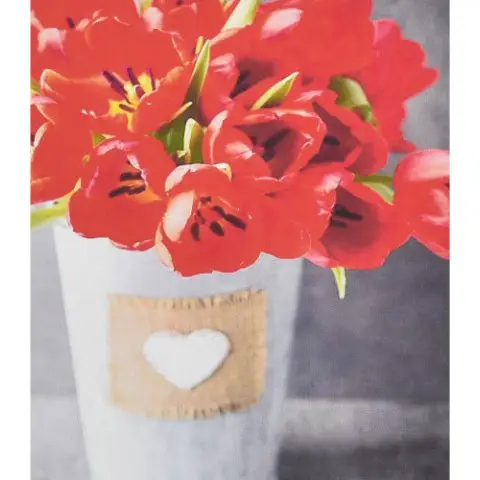 Набір для творчості алмазна картина Червоні тюльпани Strateg HEG87051, 30x40 см