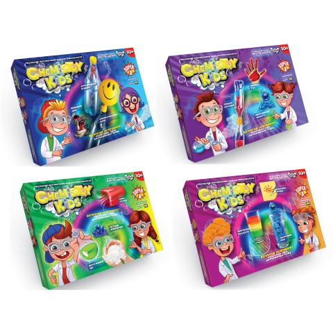 Набір для дослідів Chemistry Kids, економ (українською/російською), Danko Toys
