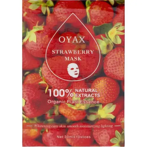 Маски зволожуючі для обличчя Полуниця OYX-9060 10 шт