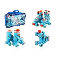 Ролики, розмір 31-34, синій, PU колеса, світлові ефекти, діаметр коліс 4.5 см, у сумці