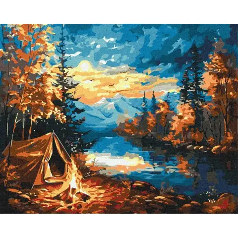 Картина за номерами Ніч у лісі Ideyka 40×50 см КНО2903