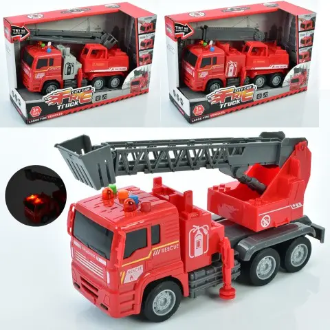 Пожежна машина, 6908-10-11, 23 см, інерція, звук, світло, рухливі деталі (В асортименті)