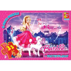 Пазли тм "g-toys" із серії "barbie", 35 ел.