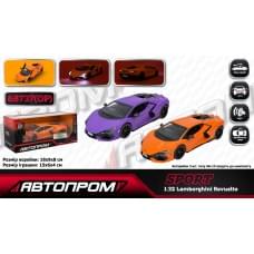 Машина мет. АВТОПРОМ 2 кольори 1:32 Lamborghini Revuelto, батар,світло,звук,відкр.двері,кор. 18*9*8см /48-2/