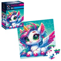 Пазли De.tail Замріяна єдиноріжка, 64 деталі, DT1234-01