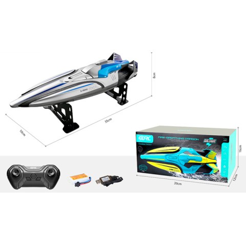 Катер на радіокеруванні, 2.4G, акумулятор, 35 см, світло, USB-зарядка, 39x15.5x12.5 см (В асортименті)