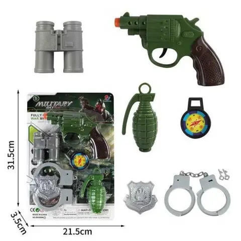 Ігровий набір Військовий револьвер граната наручники