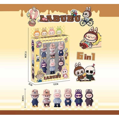Набір героїв LABUBU 6 фігурок 5,4 см 9902