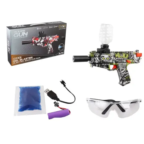 Автомат на акумуляторі, стріляє гелевими кулями, 40x23x7.5 см, 623-5В