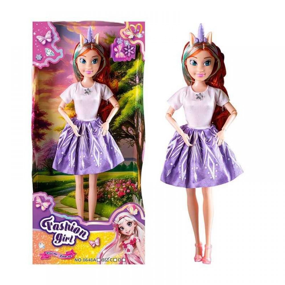 Лялька 30 см, шарнірні з'єднання рук, знімний одяг та взуття, аксесуар 8648B