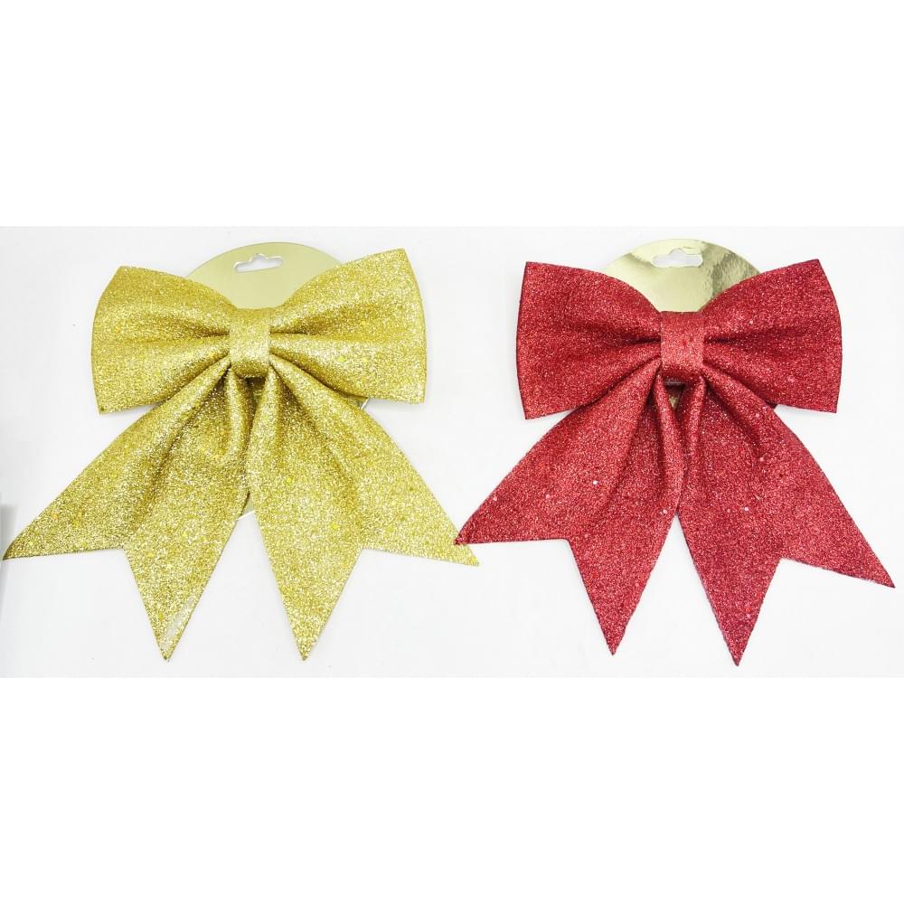 Новорічна прикраса "Бантік" 20*25см 2кол.(40*12)