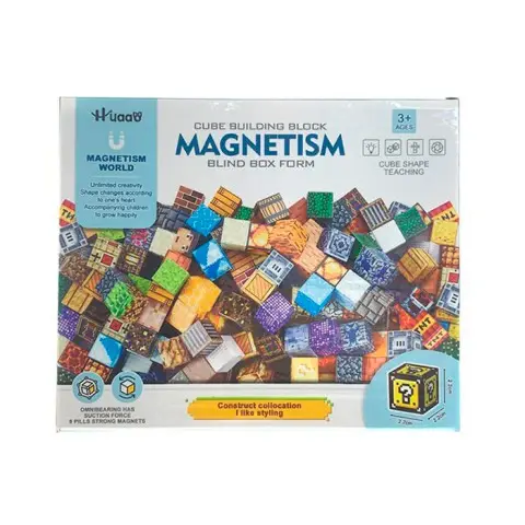 Конструктор магнітний Блоки 27 деталей YN2023-T27