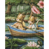 Набір з алмазною мозаїкою Прогулянка на човні AMO7596, 40x50 см