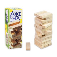 Настільна гра Дженга міні, 19x6.7x6.7 см, Стратег, 30968 (українсько.)