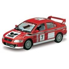 Машинка kinsmart mitsubishi lancer evolution vii wrs kt5048w