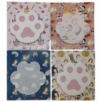 Стікер-блок фігурний Лапка, 40 аркушів, 7.5 см (В асортименті)