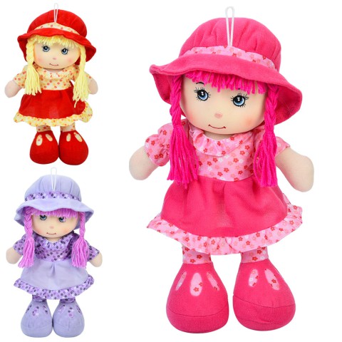 Лялька м’яконабивна, YG0192, 35 см, петелька (В асортименті)