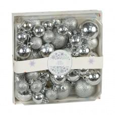 Набір кульок 44шт Срібло ZWH1-1