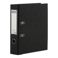 Реєстратор двосторонній Elite, А4, 70/75 мм, PP, чорний, збірний