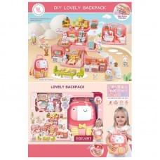 Будиночок складається у рюкзачок, звуки, музика, підсвічування, флоксові фігурки, меблі, аксесуари, наліпки, набір для творчості, інструкція, в кор. /6/