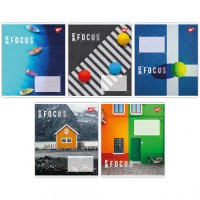 Зошити учнівські 96 аркушів лінія Yes Be in focus, 5 шт. в упаковці