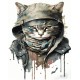 Набір для розпису по номерах Крутий кіт, Strateg, 30x40 см, SS6768