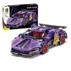 Конструктор "Автомобіль" 470 деталей, гумові шини, інерційний механізм JKC7113