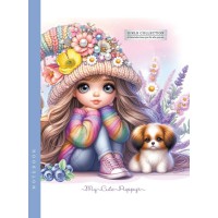 Блокнот, 60 г, інтегральний, 143x200 мм, 64 аркуші, клітинка, матова ламінація, дизайн 24364