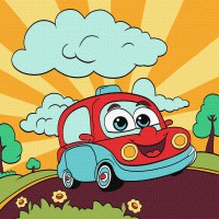 Набір для розпису по номерах 7+ Захоплююча подорож, 25x25 см, КНО6106