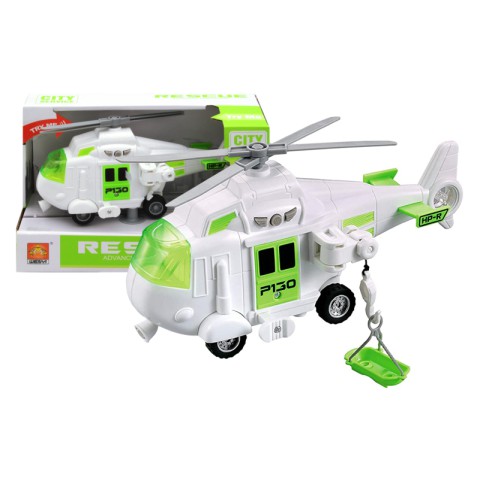 Вертоліт Спаситель, WY760B, інерційний, музичний, зі світлом